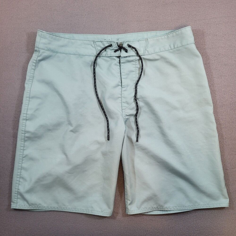 Outerknown Apex Hybrid Trunks 32 Turquoise Blue Kelly Slater Board Shorts READ